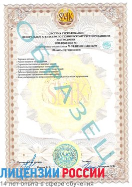 Образец сертификата соответствия (приложение) Красноперекопск Сертификат ISO 14001